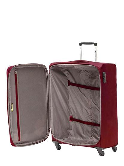 ONE WAY Set of 3 hand luggage trolley, medium exp, large exp Red - Trolley Set