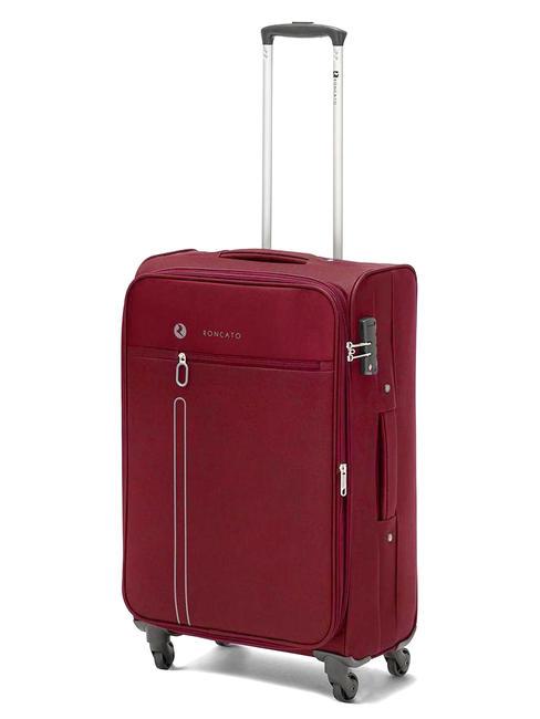 ONE WAY Set of 3 hand luggage trolley, medium exp, large exp Red - Trolley Set