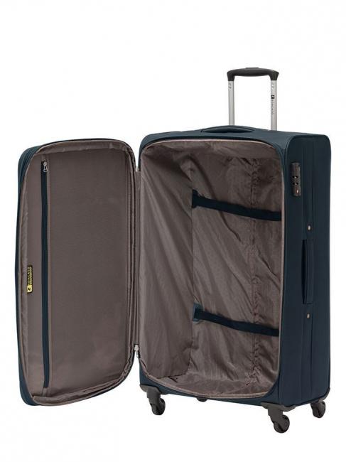 ONE WAY Set of 3 hand luggage trolley, medium exp, large exp Dark blue - Trolley Set