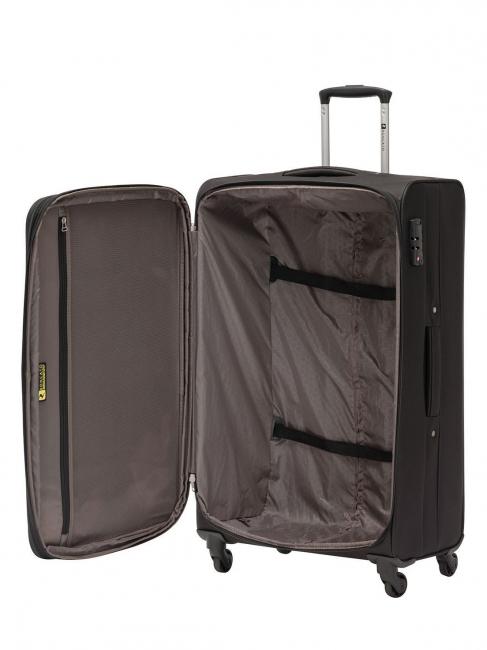 ONE WAY Set of 3 hand luggage trolley, medium exp, large exp Black - Trolley Set