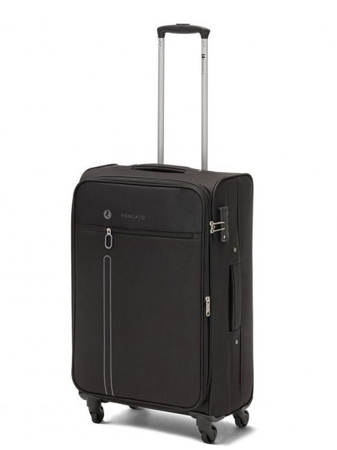 ONE WAY Set of 3 hand luggage trolley, medium exp, large exp Black - Trolley Set