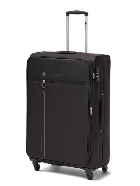 ONE WAY Set of 3 hand luggage trolley, medium exp, large exp Black - Trolley Set