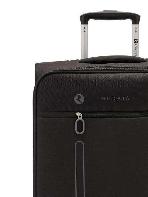 ONE WAY Set of 3 hand luggage trolley, medium exp, large exp Black - Trolley Set