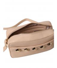 TWINSET SQUARED STUDS Shoulder bag with zip cuban sand - Women&rsquo;s Bags - 3