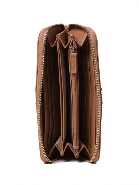 BIG STITCHING Large zip around wallet cuban sand - Women&rsquo;s Wallets