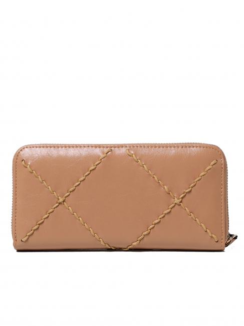 BIG STITCHING Large zip around wallet cuban sand - Women&rsquo;s Wallets