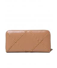 TWINSET BIG STITCHING Large zip around wallet cuban sand - Women&rsquo;s Wallets - 3