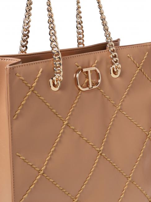 BIG STITCHING Vertical quilted tote bag cuban sand - Women&rsquo;s Bags