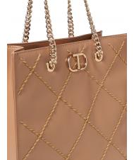 TWINSET BIG STITCHING Vertical quilted tote bag cuban sand - Women&rsquo;s Bags - 3