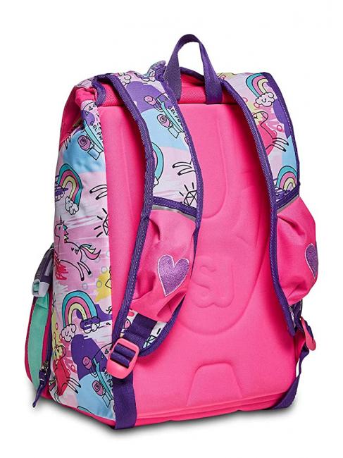 GANG ANIMALI FANTASY SJ Expandable backpack BLACK STRIPED FOREST - Backpacks & School and Leisure