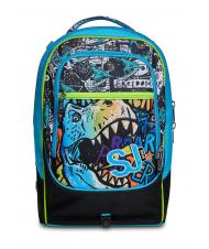 SJGANG GANG ANIMALI FLIP 3D SJ Detachable trolley backpack with triple wheels Black - Backpack trolleys - 2