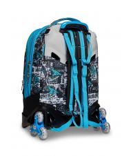 SJGANG GANG ANIMALI FLIP 3D SJ Detachable trolley backpack with triple wheels Black - Backpack trolleys - 8
