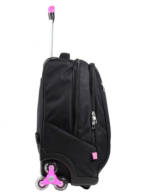 YUB Backpack with trolley, with three wheels fuxiafluo - Backpack trolleys
