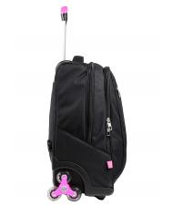 YUB YUB Backpack with trolley, with three wheels fuxiafluo - Backpack trolleys - 3