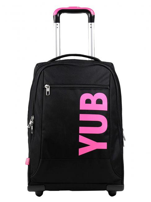YUB Backpack with trolley, with three wheels fuxiafluo - Backpack trolleys