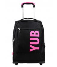 YUB YUB Backpack with trolley, with three wheels fuxiafluo - Backpack trolleys - 5