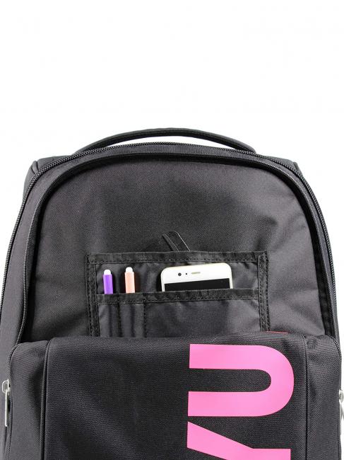 YUB Backpack with trolley, with three wheels fuxiafluo - Backpack trolleys