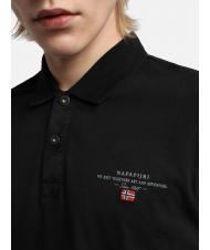 NAPAPIJRI ELBAS JERSEY Micrologist cotton polo shirt black 041 - Polo shirt - 4