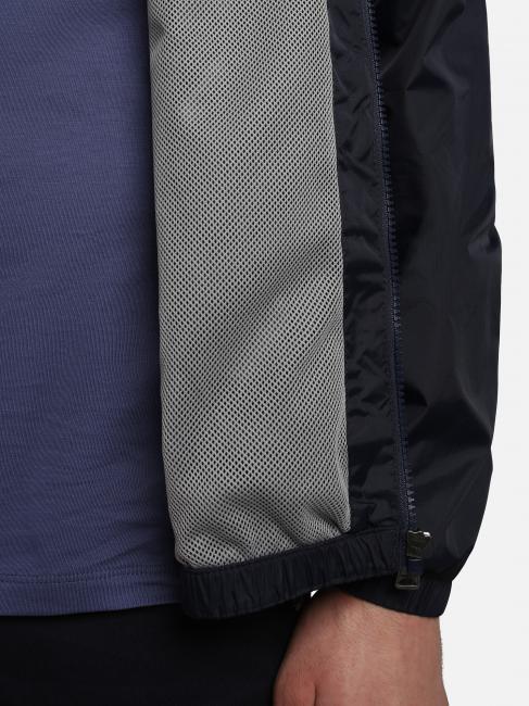 A-MORGEX Kway logo hooded jacket blu marine - Men's Jackets