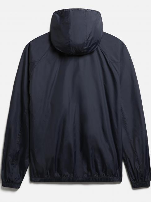 A-MORGEX Kway logo hooded jacket blu marine - Men's Jackets
