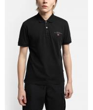 NAPAPIJRI ELBAS JERSEY Micrologist cotton polo shirt black 041 - Polo shirt - 2