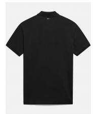 NAPAPIJRI ELBAS JERSEY Micrologist cotton polo shirt black 041 - Polo shirt - 6