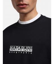 NAPAPIJRI B-BOX Logo crewneck sweatshirt blu marine - Sweatshirts - 4
