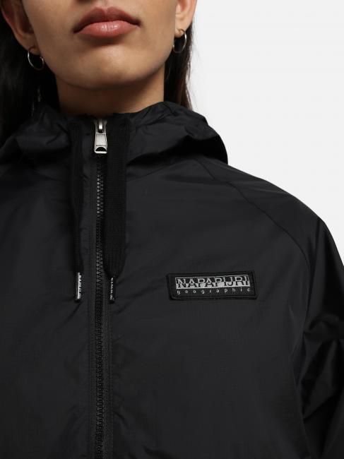 A-MORGEX W Hooded kway jacket black 041 - Women's Jackets