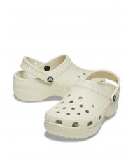 CROCS CLASSIC PLATFORM CLOG W Sabot sandal bone - Women&rsquo;s shoes - 5