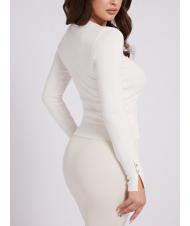 GUESS ELINOR Crew neck sweater cremwhi - Women's Sweaters - 3