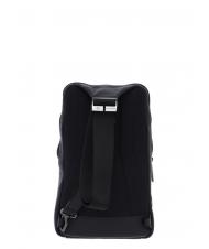 PIQUADRO AKRON Shoulder bag in leather Black - Laptop backpacks - 3