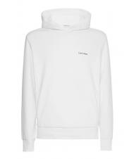 CALVIN KLEIN MICRO LOGO REPREVE Hoodie Bright White - Sweatshirts - 4