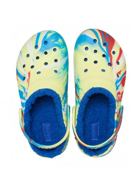 CLASSIC LINED MARBLED GLOG TODDLER Padded sabot sulfur / multi - Baby Shoes