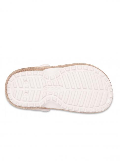 CLASSIC LINED GLITTER KIDS Padded sabot gold / barely pink - Baby Shoes