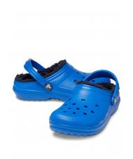 CROCS CLASSIC LINED CLOG TODDLER Padded sabot blue bolt - Baby Shoes - 4