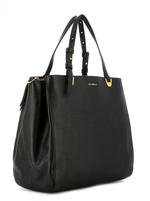 LEA Shoulder bag in textured leather Black - Women&rsquo;s Bags