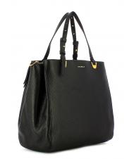 COCCINELLE LEA Shoulder bag in textured leather Black - Women&rsquo;s Bags - 2