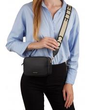 COCCINELLE TEBE Shoulder bag in textured leather Black - Women’s Bags - 5