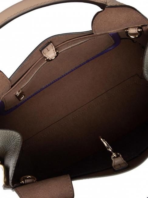 GILDA Roma and st eracle calfskin tote bag greige + sage c - Women&rsquo;s Bags