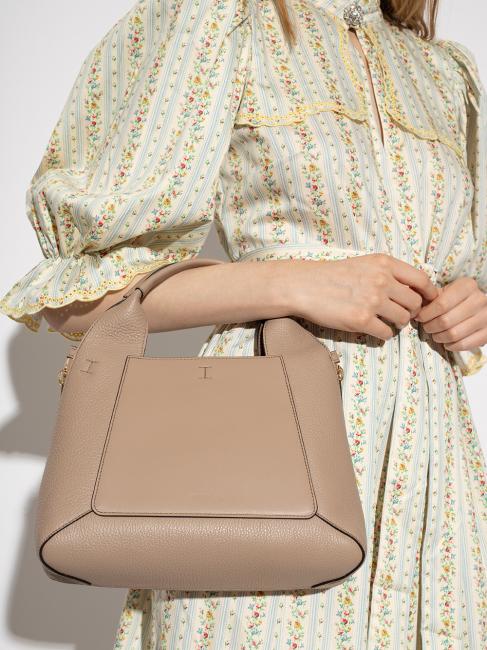 GILDA Roma and st eracle calfskin tote bag greige + sage c - Women&rsquo;s Bags