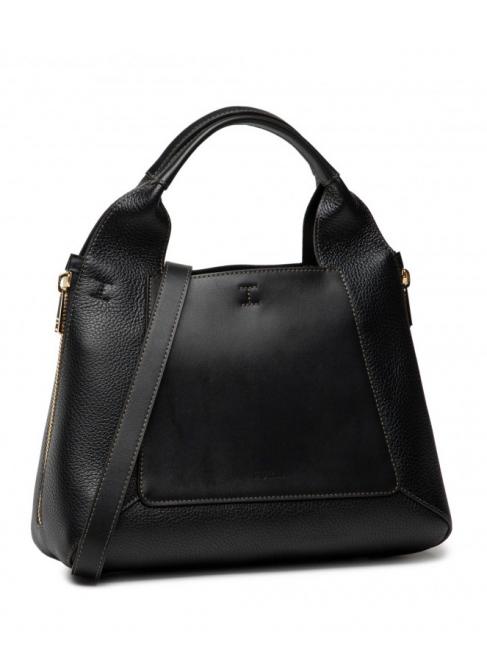 GILDA Roma and st eracle calfskin tote bag black + marble c - Women’s Bags