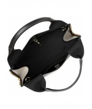 FURLA GILDA Roma and st eracle calfskin tote bag black + marble c - Women’s Bags - 7