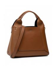 FURLA GILDA Roma and st eracle calfskin tote bag cognac / black - Women&rsquo;s Bags - 2