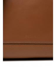 FURLA GILDA Roma and st eracle calfskin tote bag cognac / black - Women&rsquo;s Bags - 6