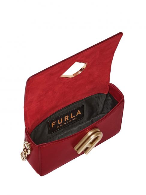 MY JOY Mini shoulder bag in taita calfskin CHERRY d - Women’s Bags