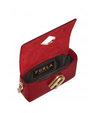 FURLA MY JOY Mini shoulder bag in taita calfskin CHERRY d - Women’s Bags - 5
