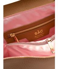 LESAC BORSA IN PELLE NAPPATA With removable shoulder strap natural - Women&rsquo;s Bags - 5