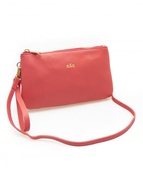POCHETTE IN PELLE DOLLARO With cuff and removable shoulder strap bubblegum - Women&rsquo;s Bags