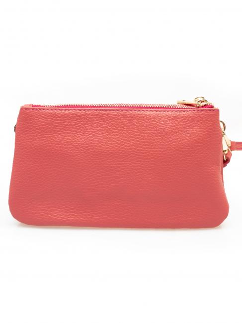 POCHETTE IN PELLE DOLLARO With cuff and removable shoulder strap bubblegum - Women&rsquo;s Bags