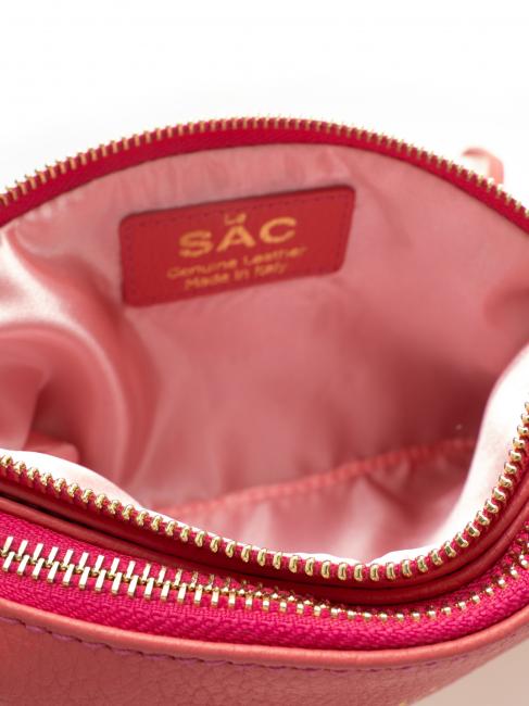 POCHETTE IN PELLE DOLLARO With cuff and removable shoulder strap bubblegum - Women&rsquo;s Bags